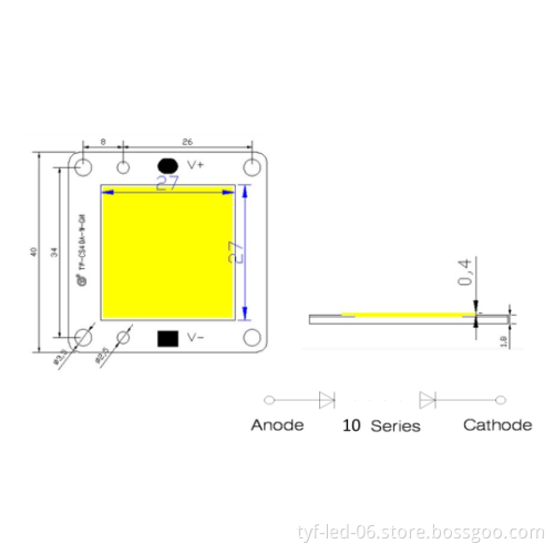 2014 hot sale cob chip 60W